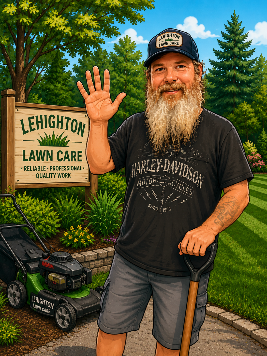 James, owner-operator of Lehighton Lawn Care